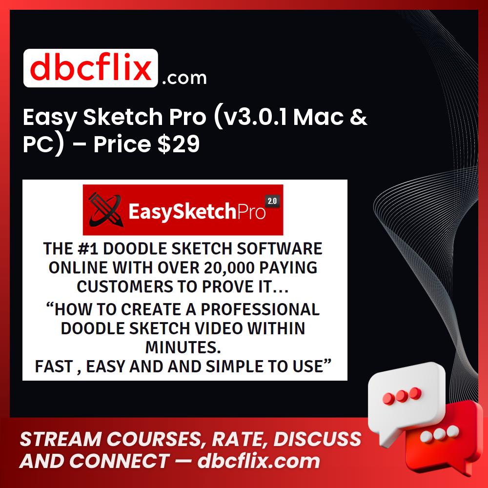 Easy Sketch Pro (v3.0.1 Mac & PC) – Price $29 free downoad, dbcflix, dbcflix.com, storedbc.com, downloadbusinesscourse, mega, google drive