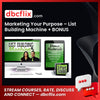 Marketing Your Purpose – List Building Machine + BONUS Fabulocity Training free downoad, dbcflix, dbcflix.com, storedbc.com, downloadbusinesscourse, mega, google drive