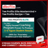 Tee Profits Elite Mastermind + Tee Profits Recipe + Tee Outsource Recipe – $713 free downoad, dbcflix, dbcflix.com, storedbc.com, downloadbusinesscourse, mega, google drive