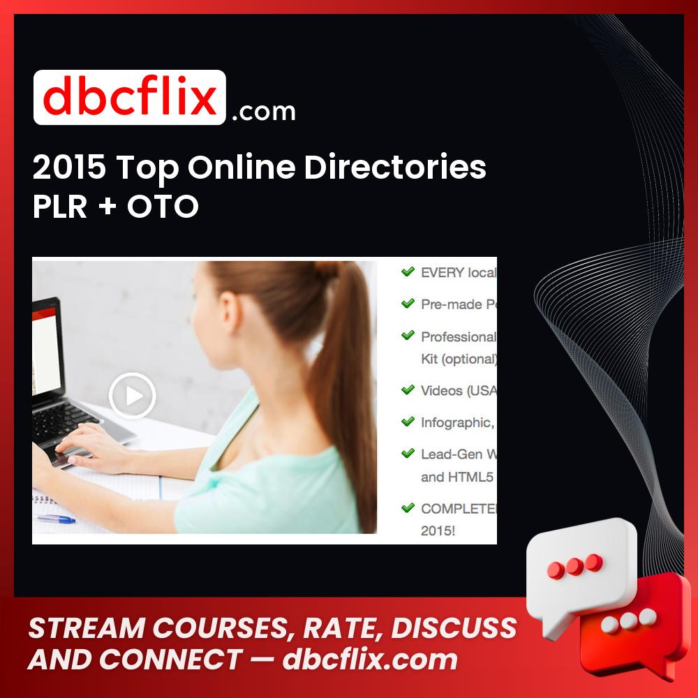 2015 Top Online Directories PLR + OTO free downoad, dbcflix, dbcflix.com, storedbc.com, downloadbusinesscourse, mega, google drive