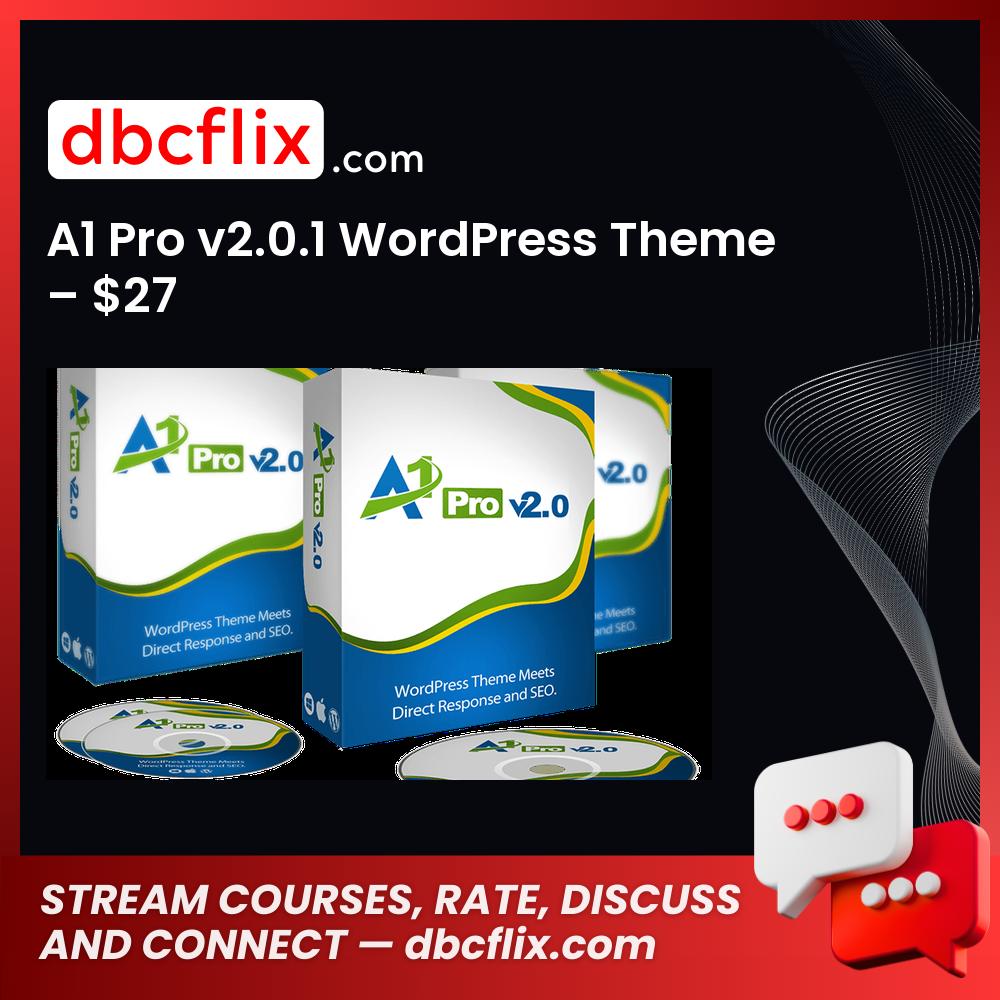 A1 Pro v2.0.1 WordPress Theme – $27 free downoad, dbcflix, dbcflix.com, storedbc.com, downloadbusinesscourse, mega, google drive