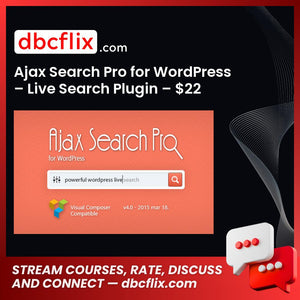 Ajax Search Pro for WordPress – Live Search Plugin – $22 free downoad, dbcflix, dbcflix.com, storedbc.com, downloadbusinesscourse, mega, google drive