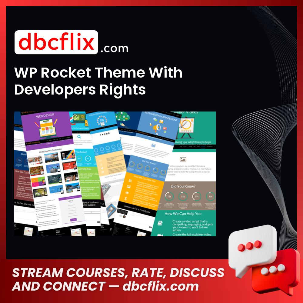 WP Rocket Theme With Developers Rights free downoad, dbcflix, dbcflix.com, storedbc.com, downloadbusinesscourse, mega, google drive