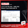 Low Cost FB Ads – 688,783 Reach Just Paid $36.75  free downoad, dbcflix, dbcflix.com, storedbc.com, downloadbusinesscourse, mega, google drive