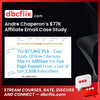 Andre Chaperon’s $77K Affiliate Email Case Study (PDF) free downoad, dbcflix, dbcflix.com, storedbc.com, downloadbusinesscourse, mega, google drive
