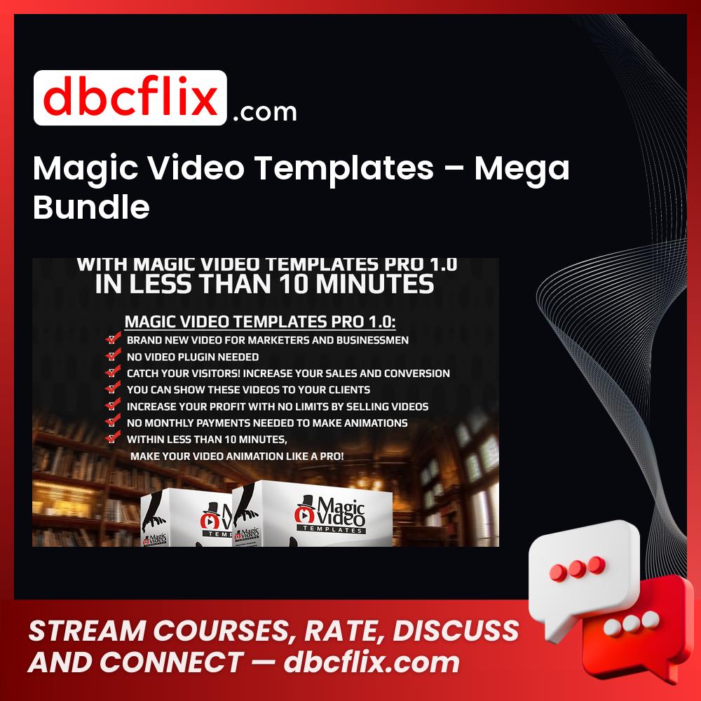 Magic Video Templates – Mega Bundle free downoad, dbcflix, dbcflix.com, storedbc.com, downloadbusinesscourse, mega, google drive