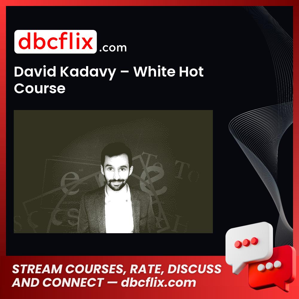 David Kadavy White Hot Course FREE DOWNLOAD