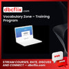 Vocabulary Zone – Training Program free downoad, dbcflix, dbcflix.com, storedbc.com, downloadbusinesscourse, mega, google drive