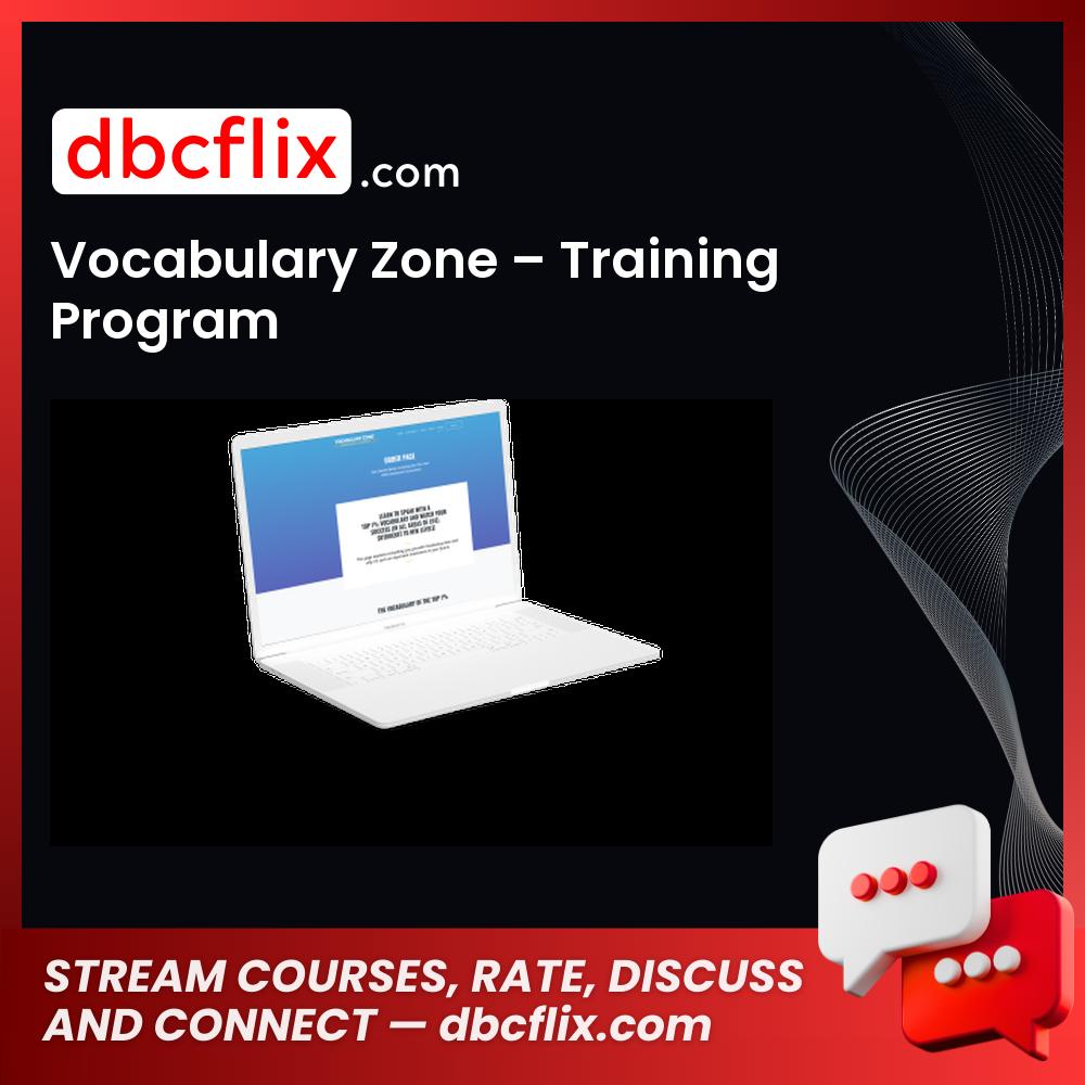 Vocabulary Zone – Training Program free downoad, dbcflix, dbcflix.com, storedbc.com, downloadbusinesscourse, mega, google drive