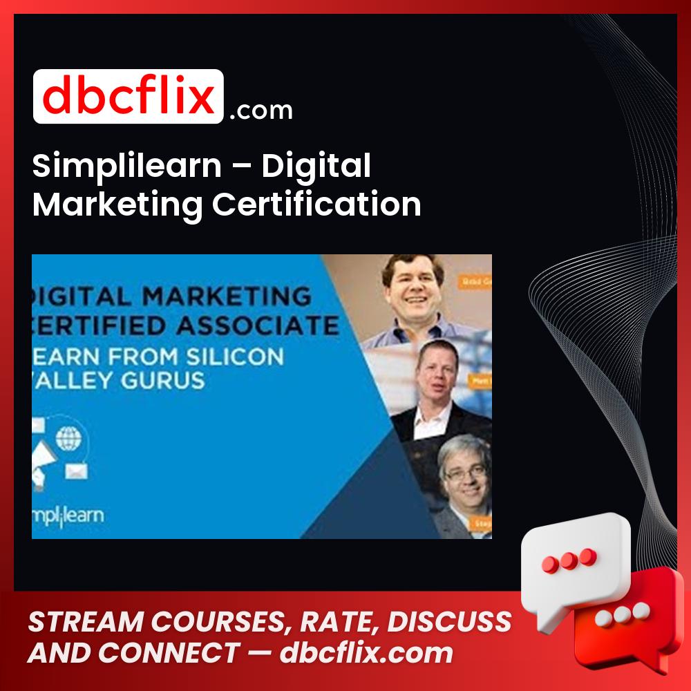 Simplilearn Digital Marketing Certification Training FREE DOWNLOAD