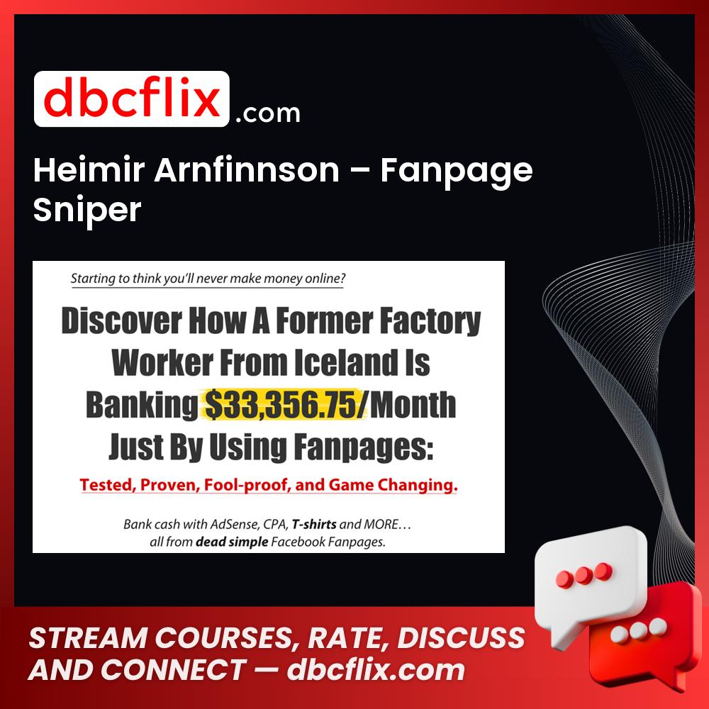 Heimir Arnfinnson Fanpage Sniper FREE DOWNLOAD