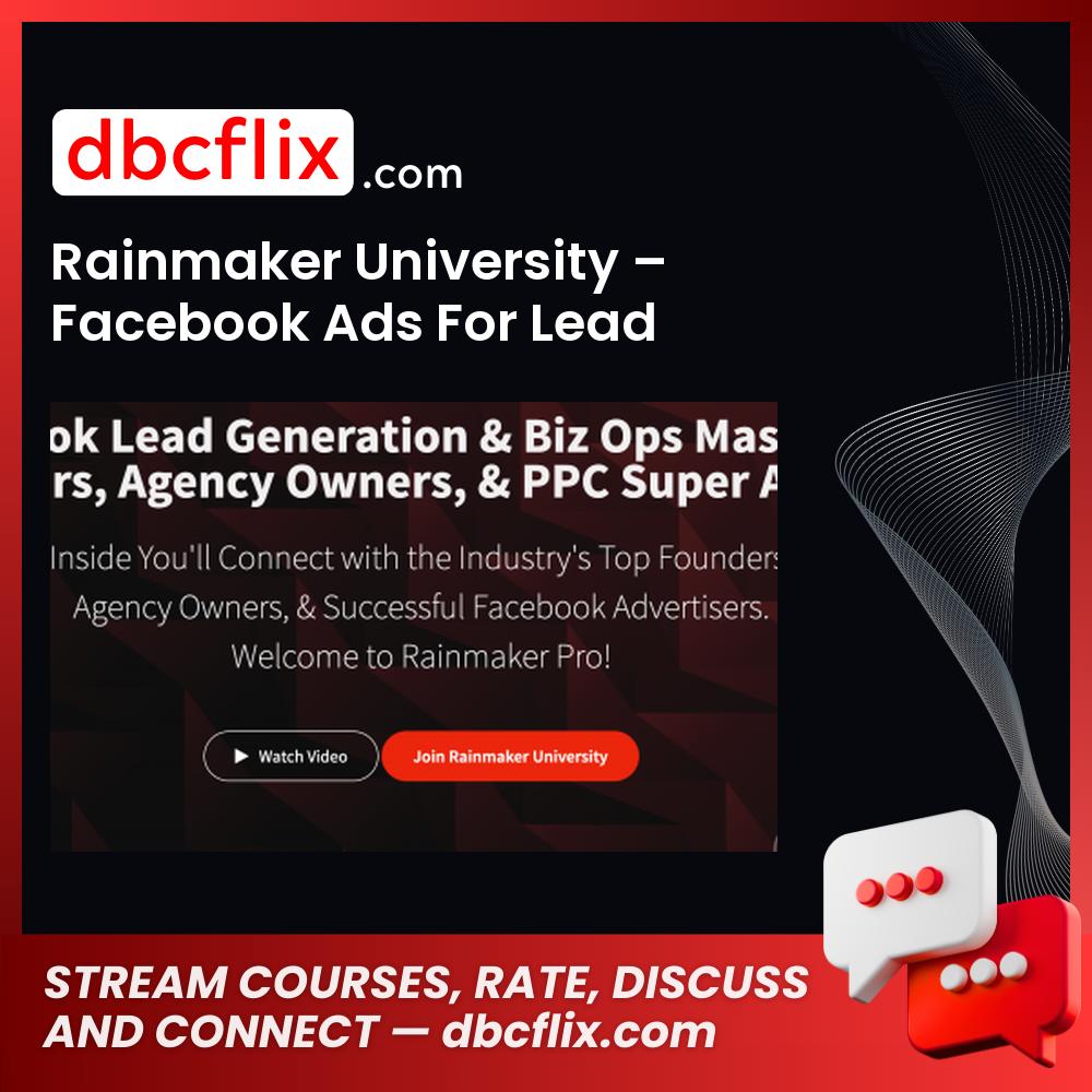 download, downloadbusinesscourse, drive, fast, free, google, mega, Rainmaker University – Facebook Ads For Lead Generation, rapidgator, torrent