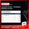 Quadrell Jones Clickbank Mastery Course FREE DOWNLOAD
