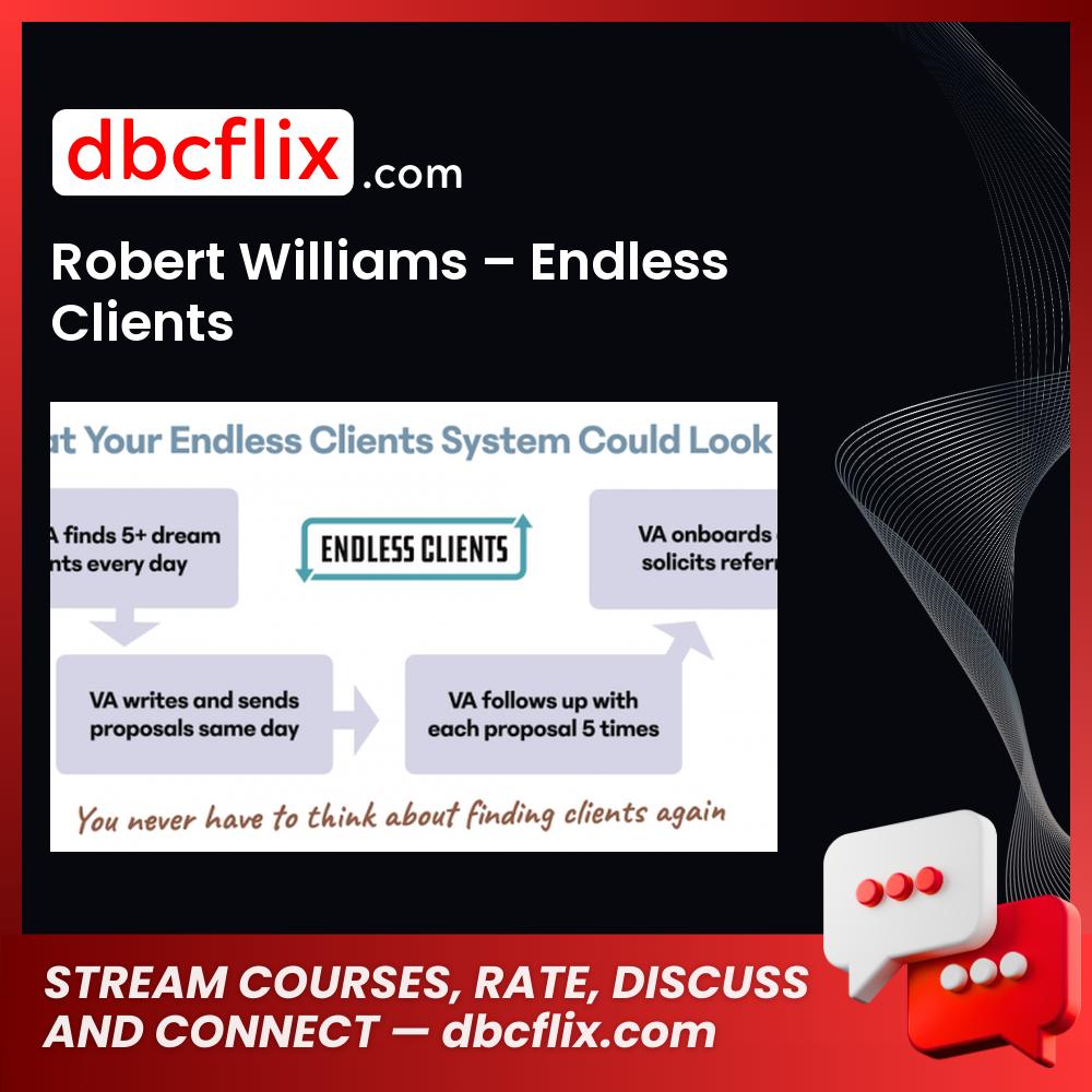download, downloadbusinesscourse, drive, fast, free, google, mega, rapidgator, Robert Williams – Endless Clients, torrent
